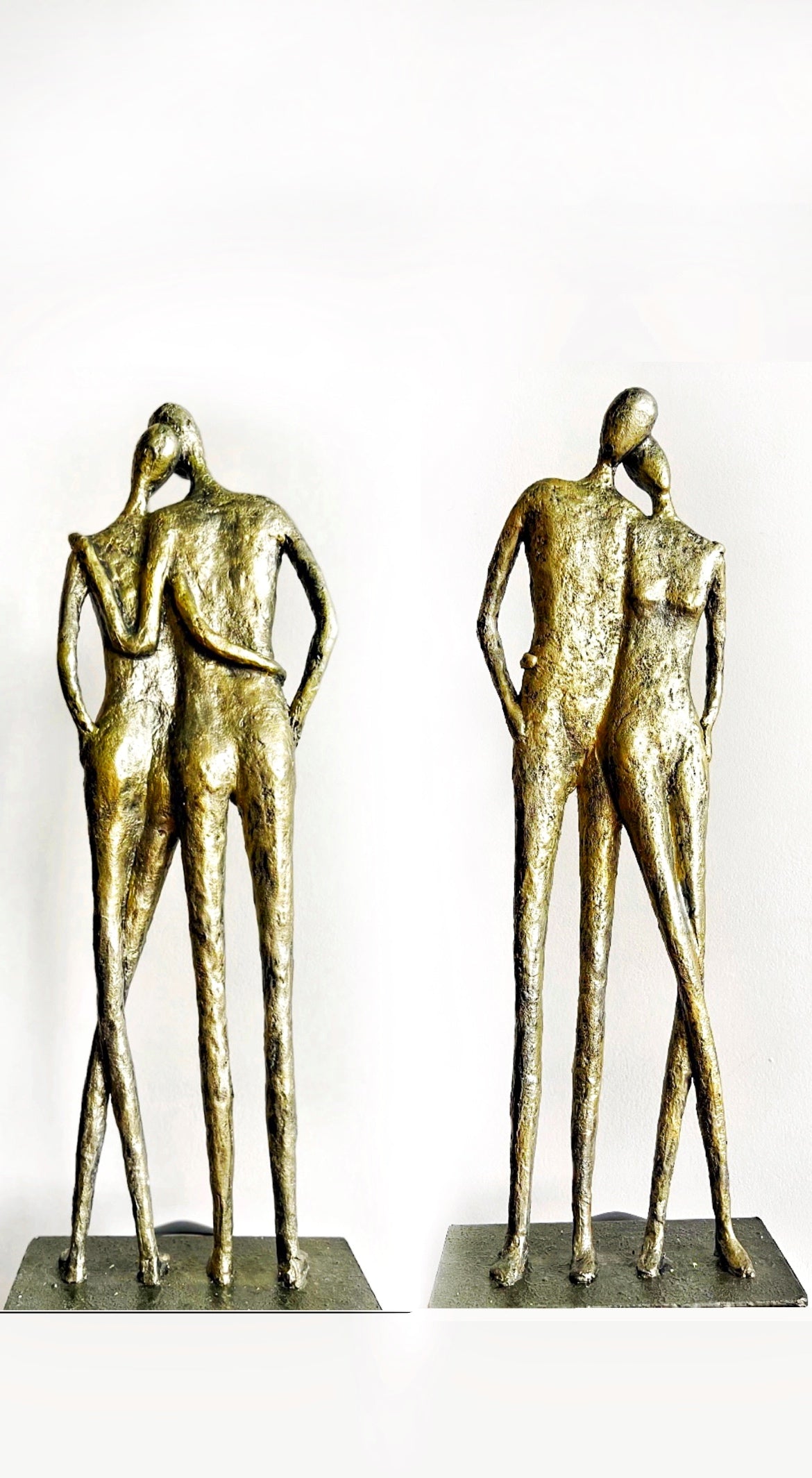 Omuz Omuza Heykel-Heykel-B’art Desing-Champagne-NowShopFun