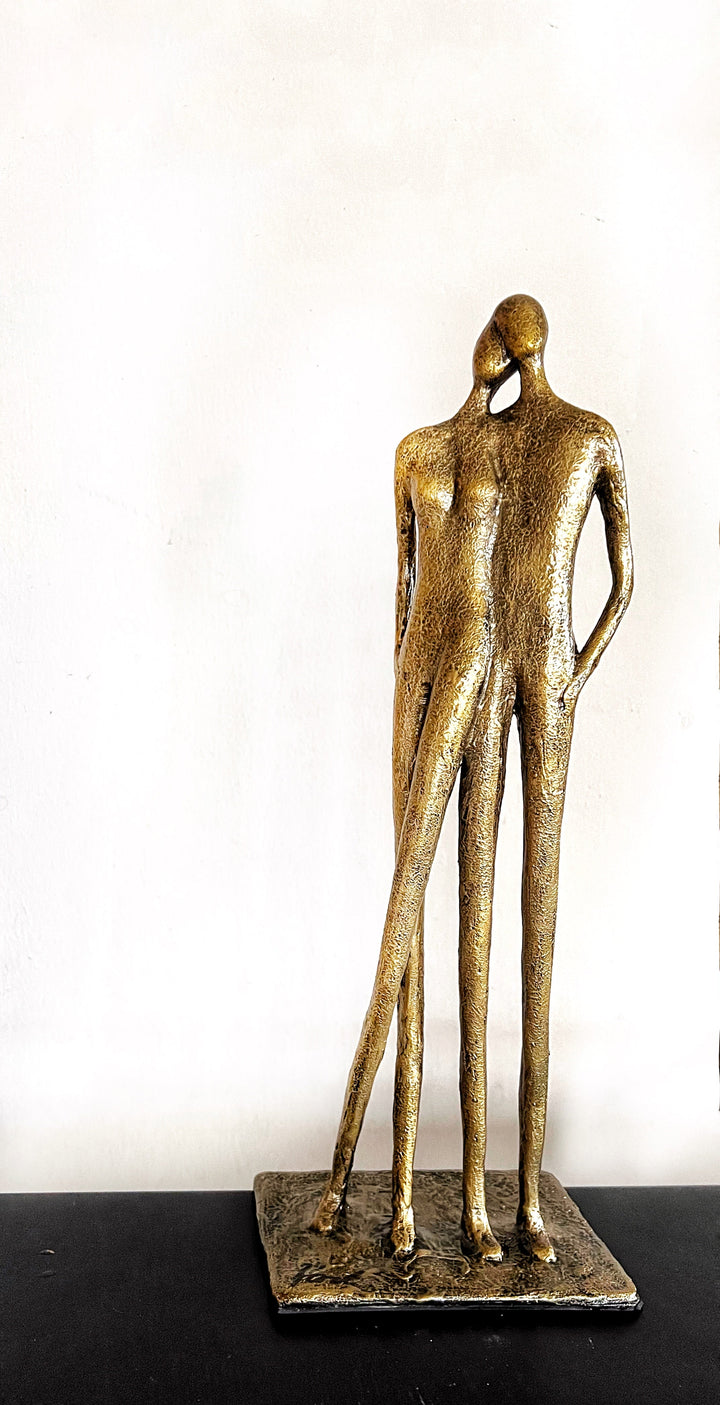 Omuz Omuza Heykel-Heykel-B’art Desing-Gold-NowShopFun