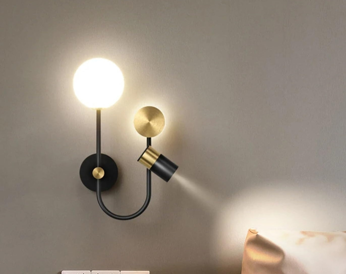 Opal Camlı Ledli Tasarım Aplik