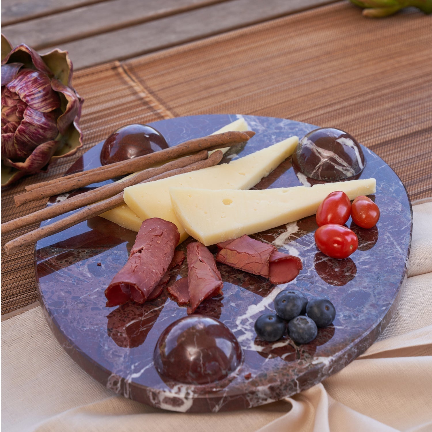 Oppal Ela Plate Mermer Sunumluk