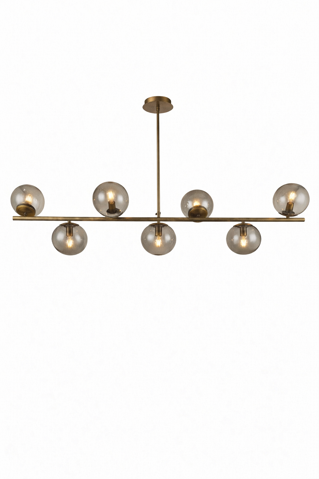 Orbit 7 Kollu Avize-Masa Üstü-Sarkıt Aydınlatma-Lumiana-Şeffaf-NowShopFun
