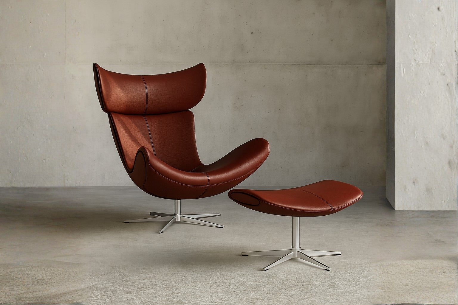 No1 Imola Lounge Chair Style Real Leather Armchair