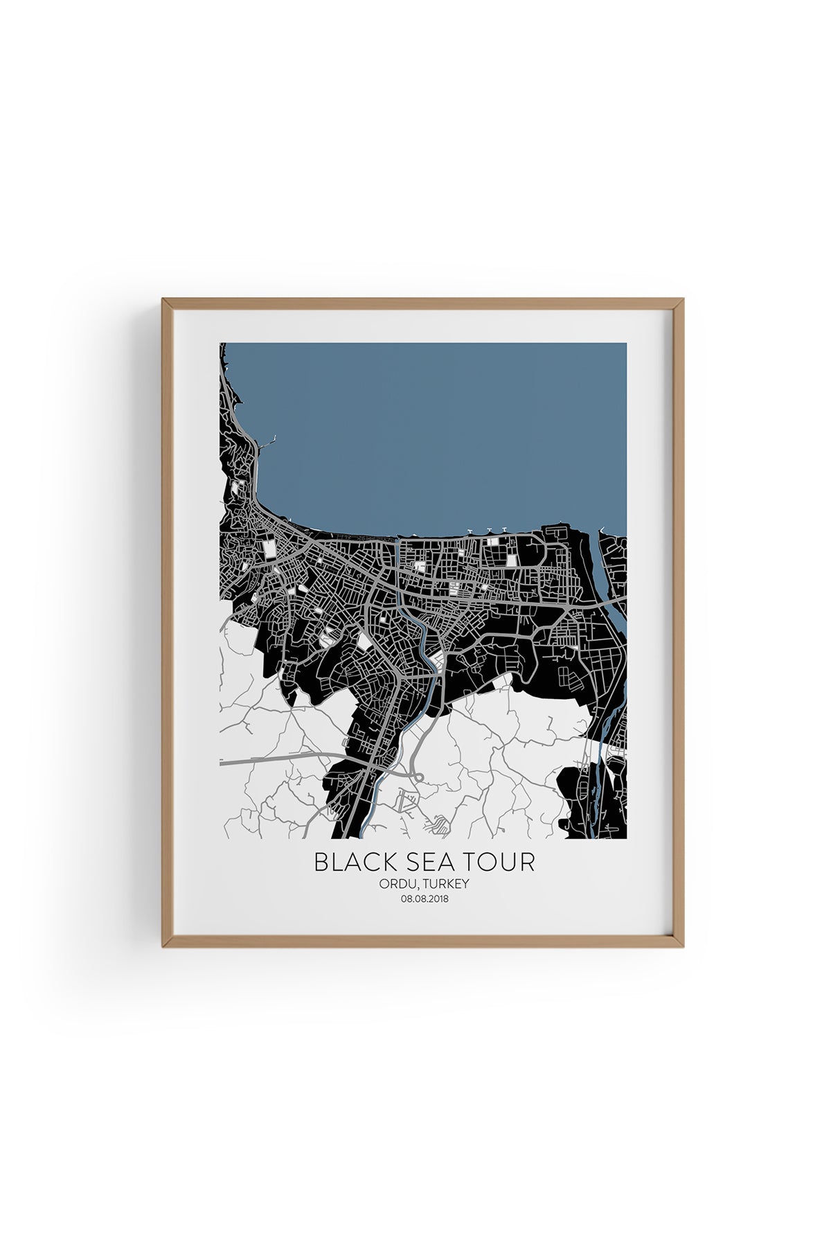 Ordu Şehir Haritası Poster
