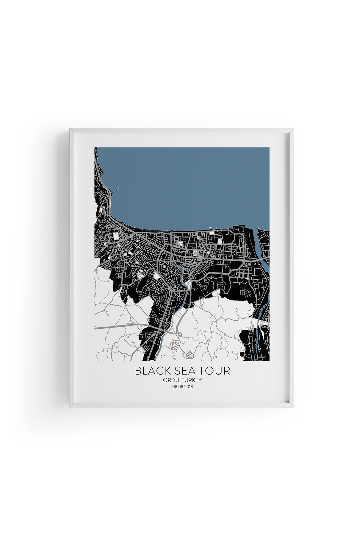 Ordu Şehir Haritası Poster