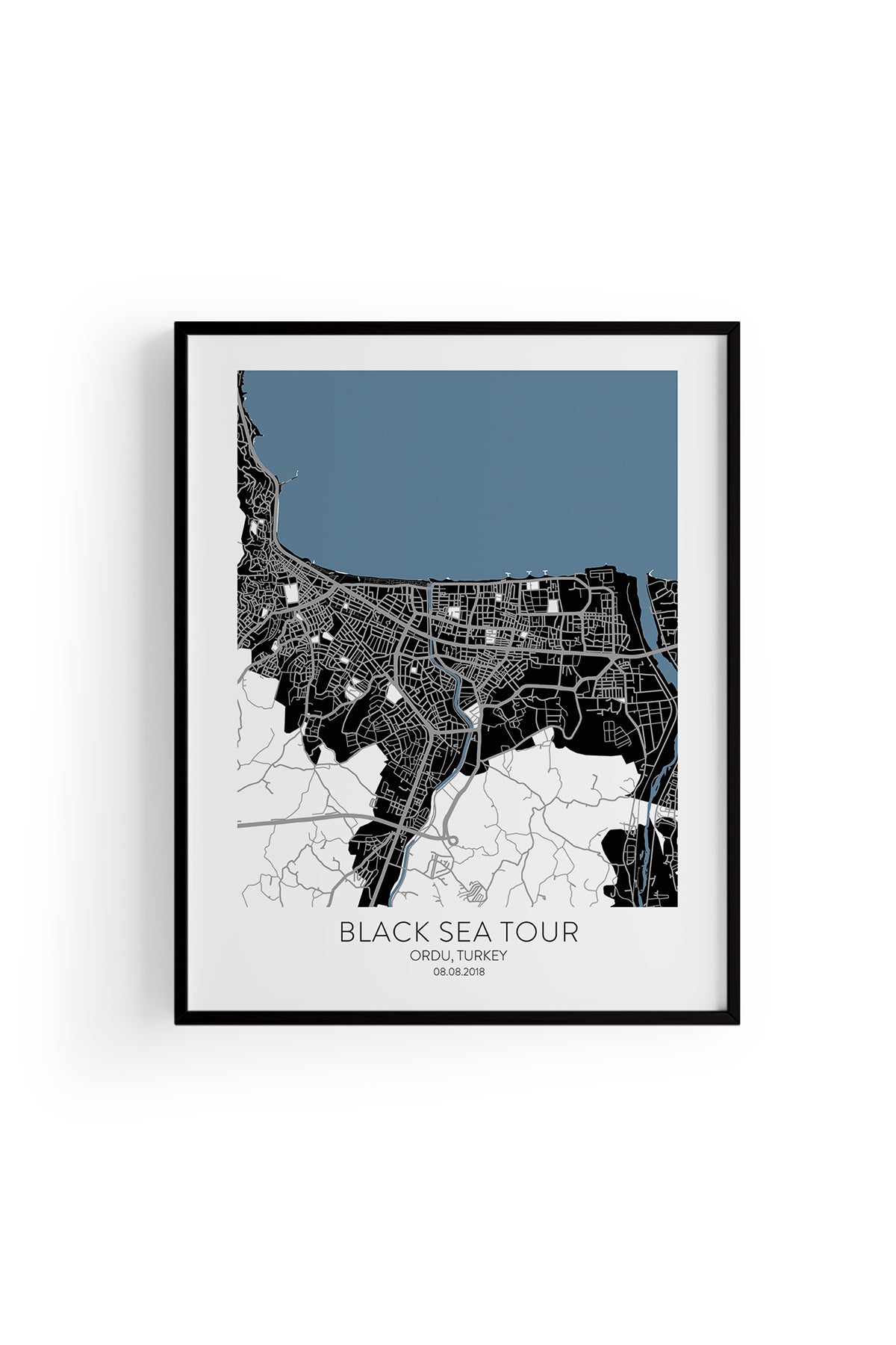 Ordu Şehir Haritası Poster