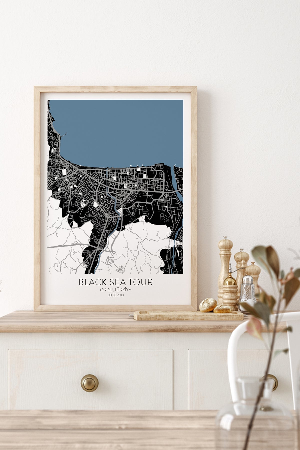 Ordu Şehir Haritası Poster