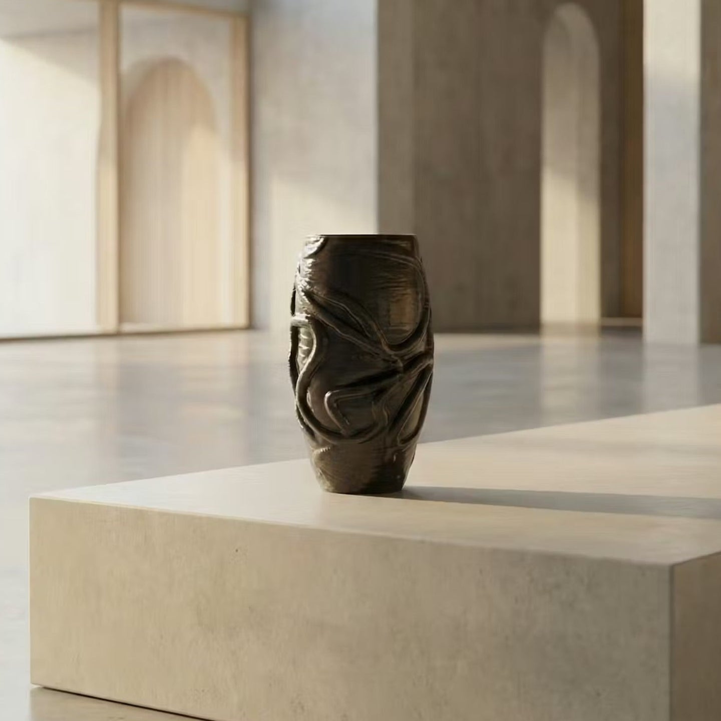 Organik Doku Seramik Vazo