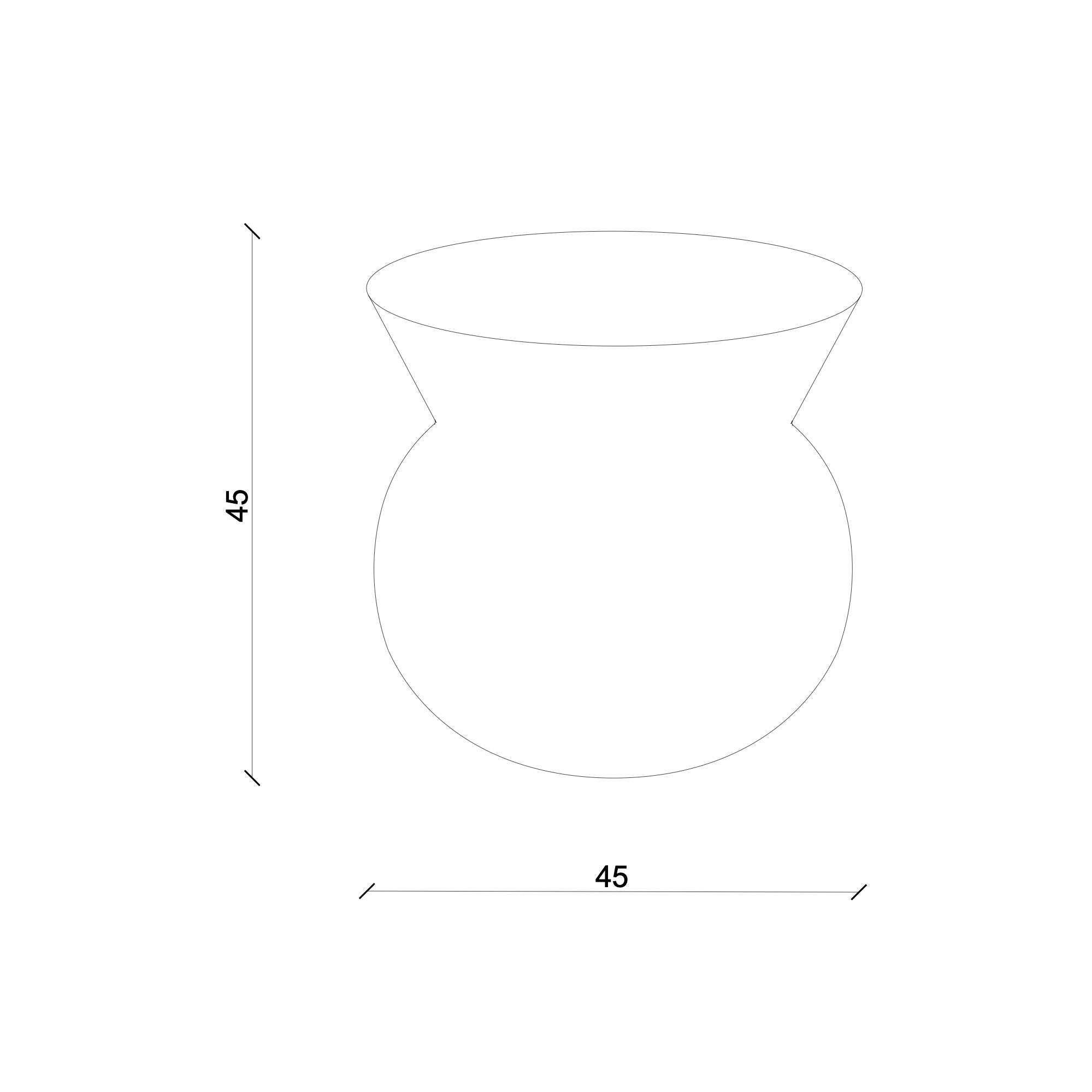 Orıent Sehpa / Tabure Masif Sedir Yuvarlak Bej