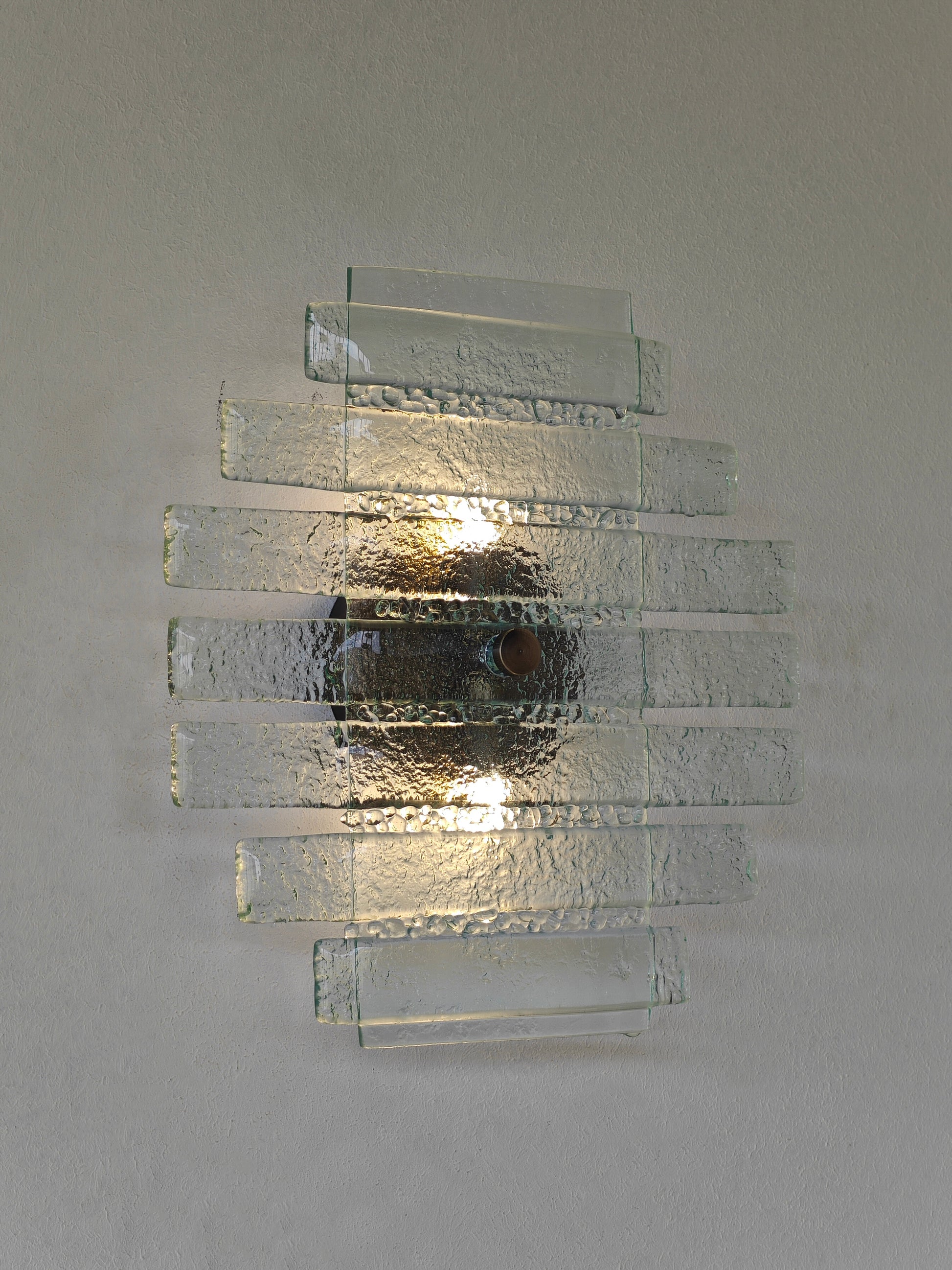 Orizzonte El Yapımı Cam Aplik Şeffaf