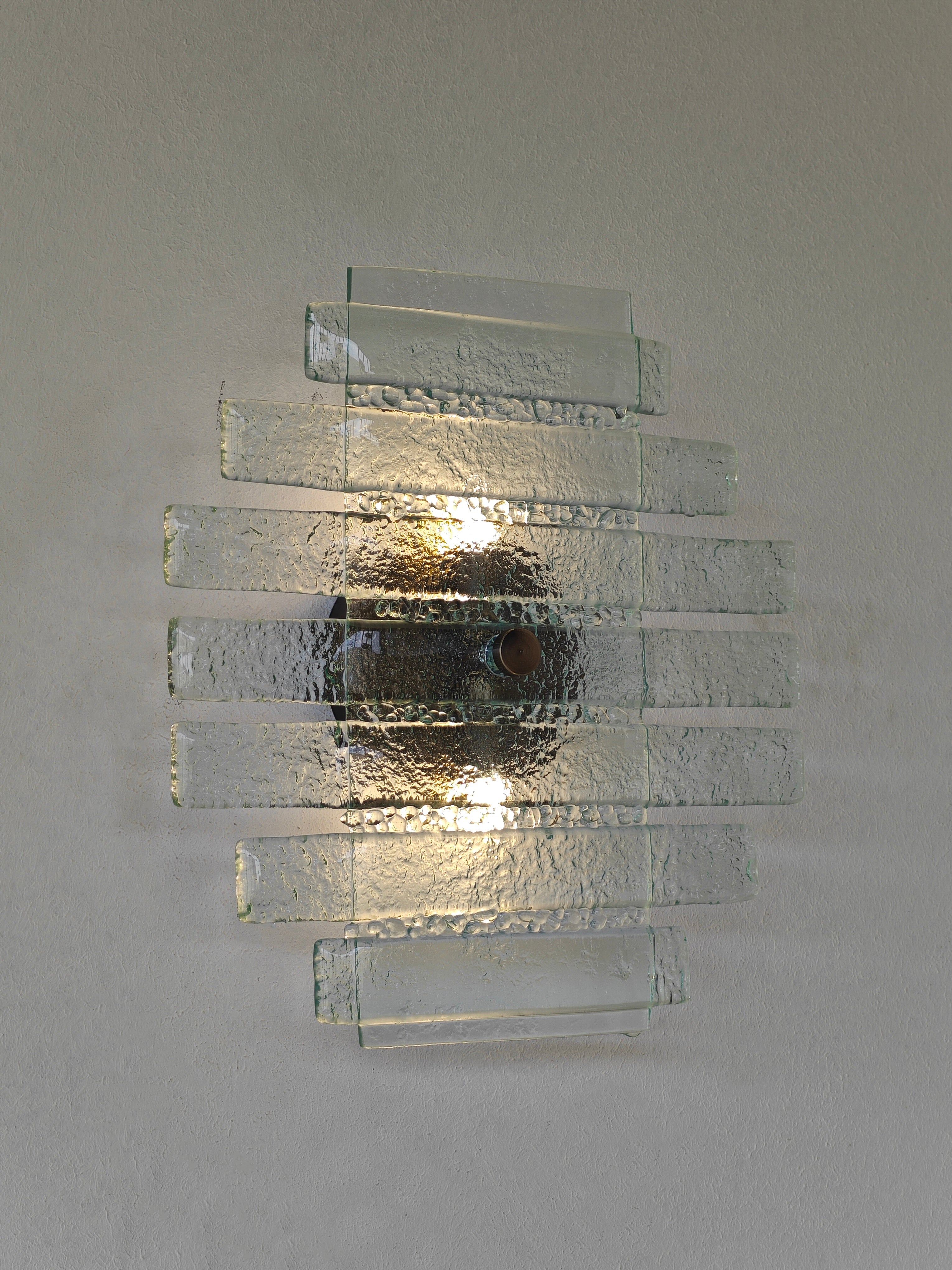 Orizzonte El Yapımı Cam Aplik Şeffaf