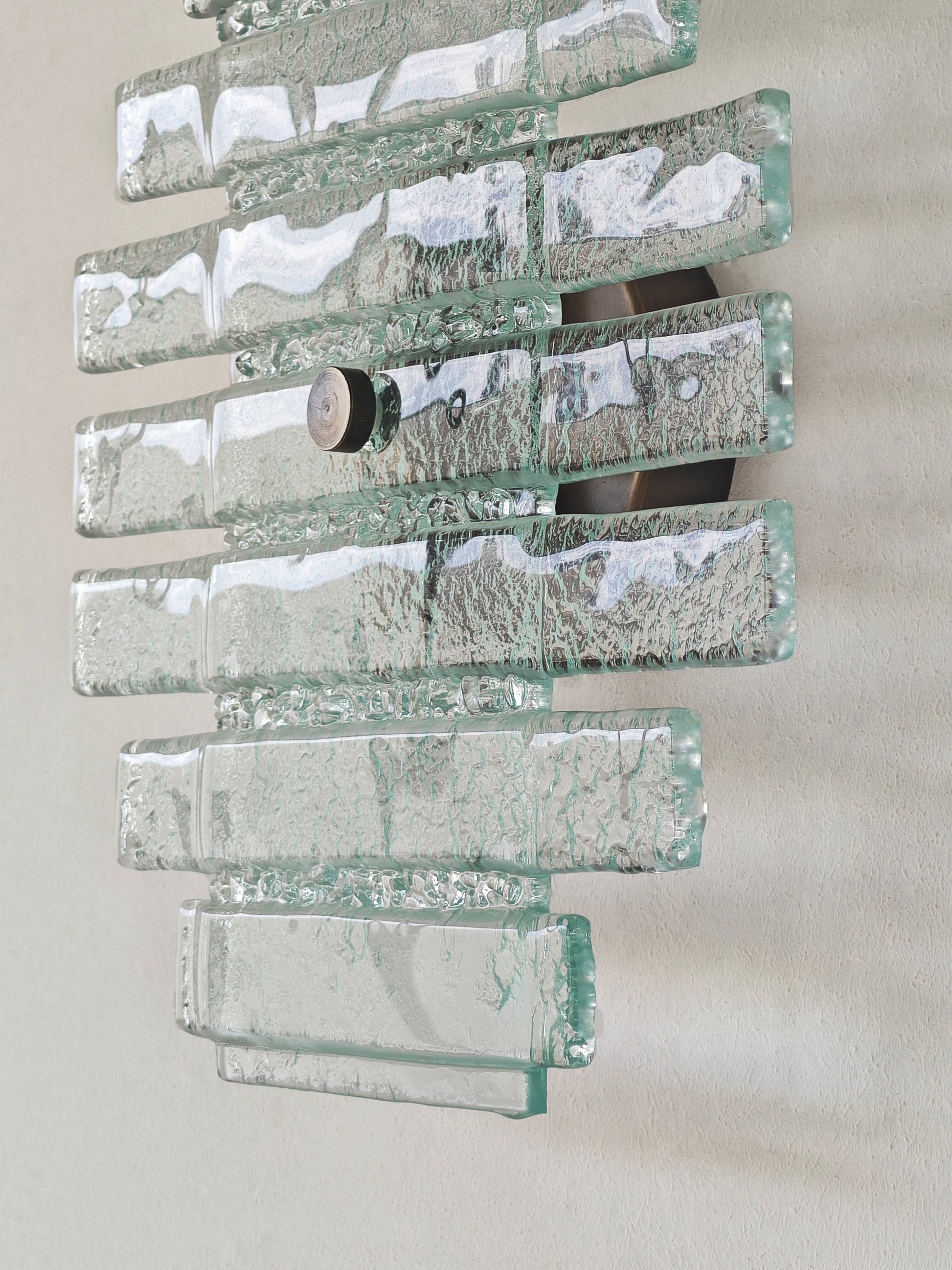 Orizzonte El Yapımı Cam Aplik Şeffaf