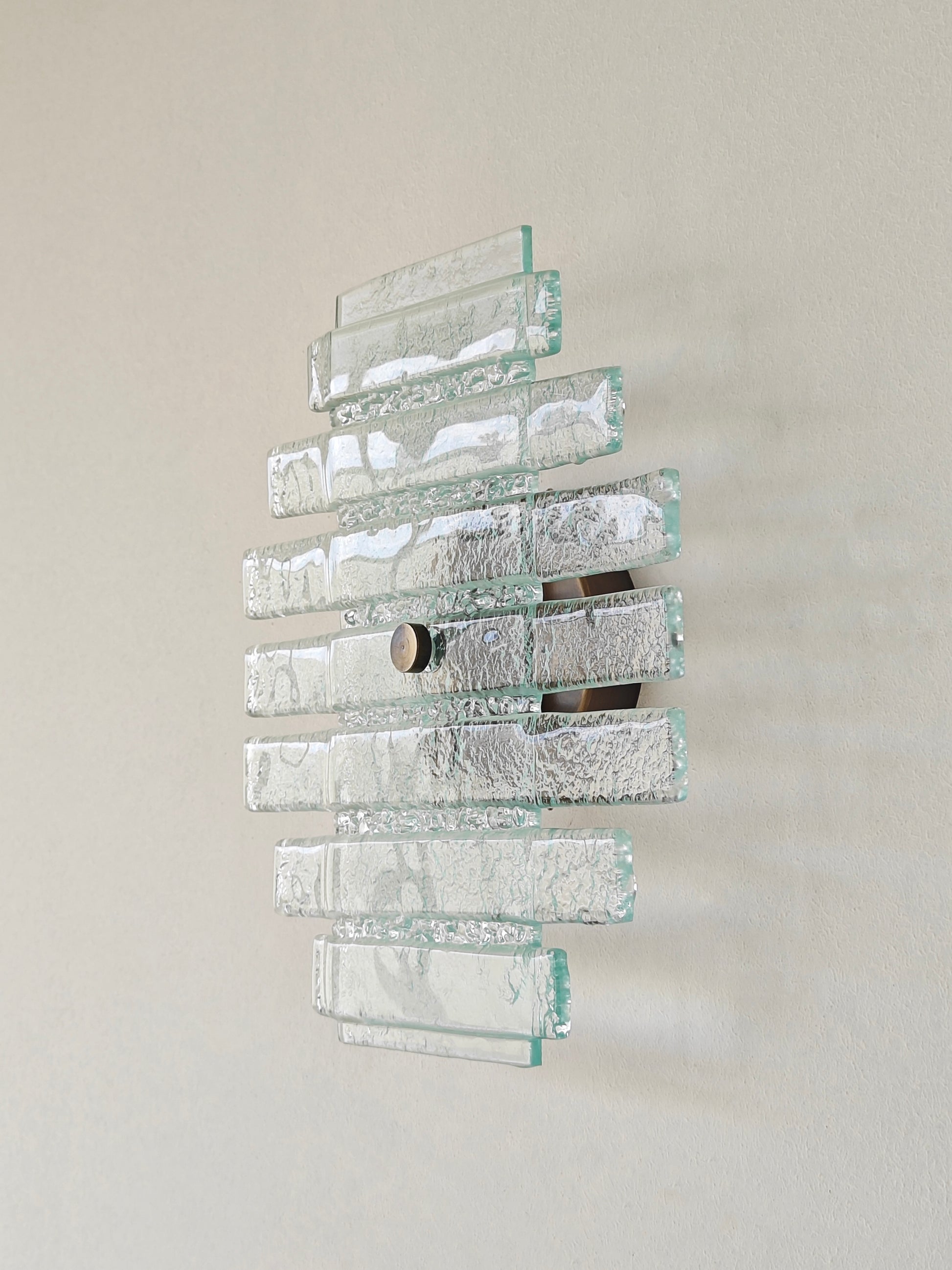 Orizzonte El Yapımı Cam Aplik Şeffaf