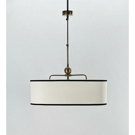 Oscar Elips Biyeli 3 Işıklı Kumaş Avize