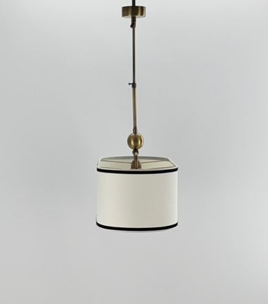 Oscar Elips Biyeli 3 Işıklı Kumaş Avize