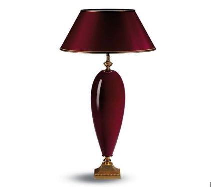 Oshi 1l Abajur Kirmizi Ø48 H79cm 1x100w