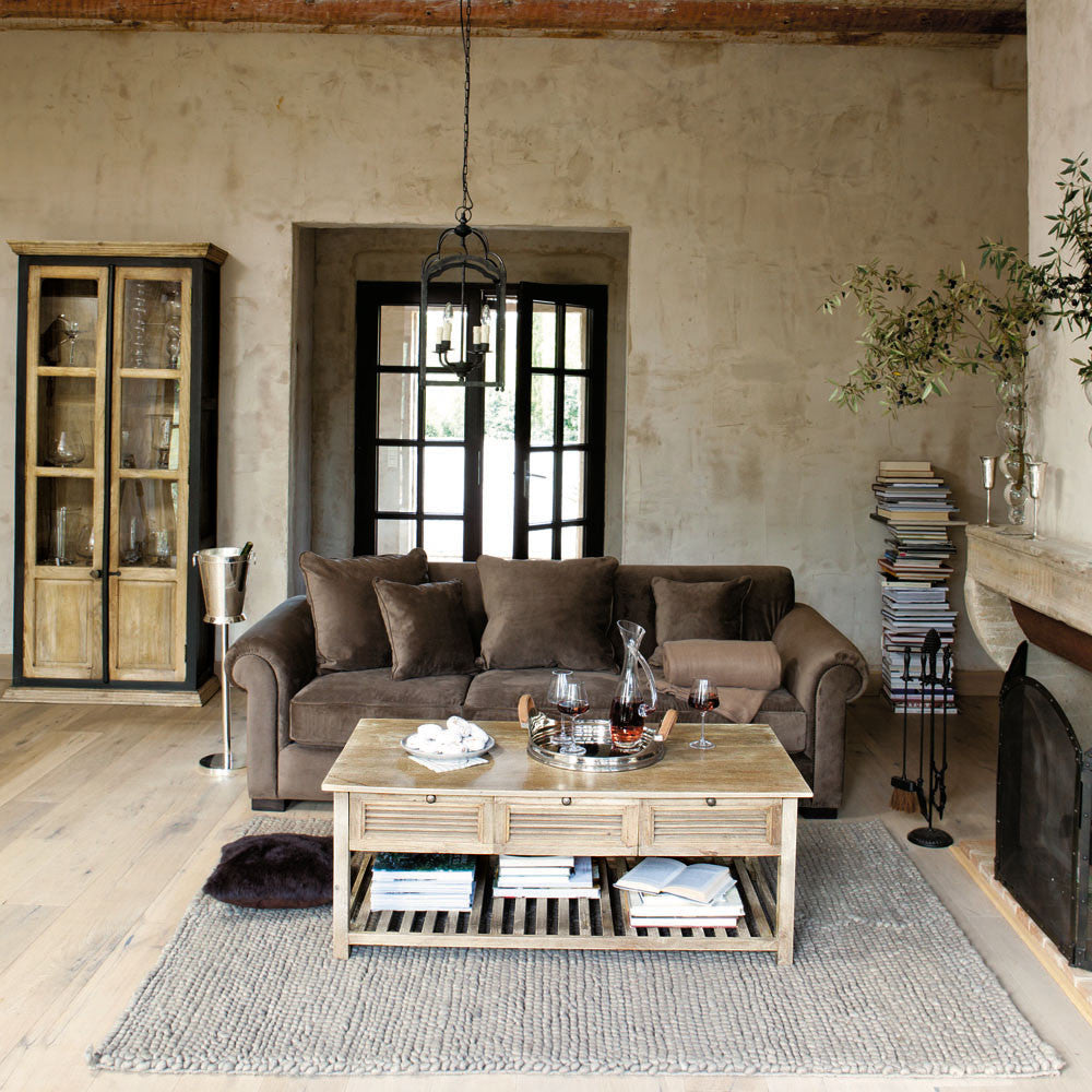 Bodrum Ahşap Dikdörtgen Orta Sehpa