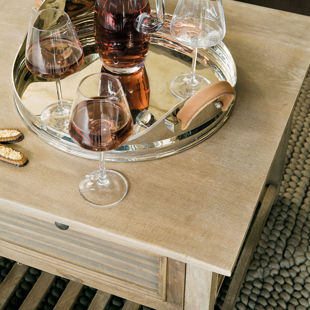 Bodrum Ahşap Dikdörtgen Orta Sehpa