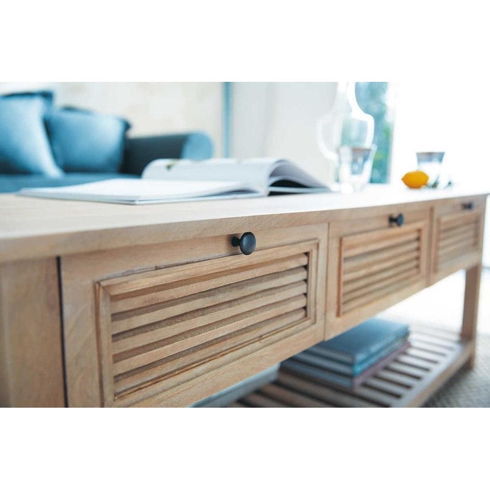 Bodrum Ahşap Dikdörtgen Orta Sehpa