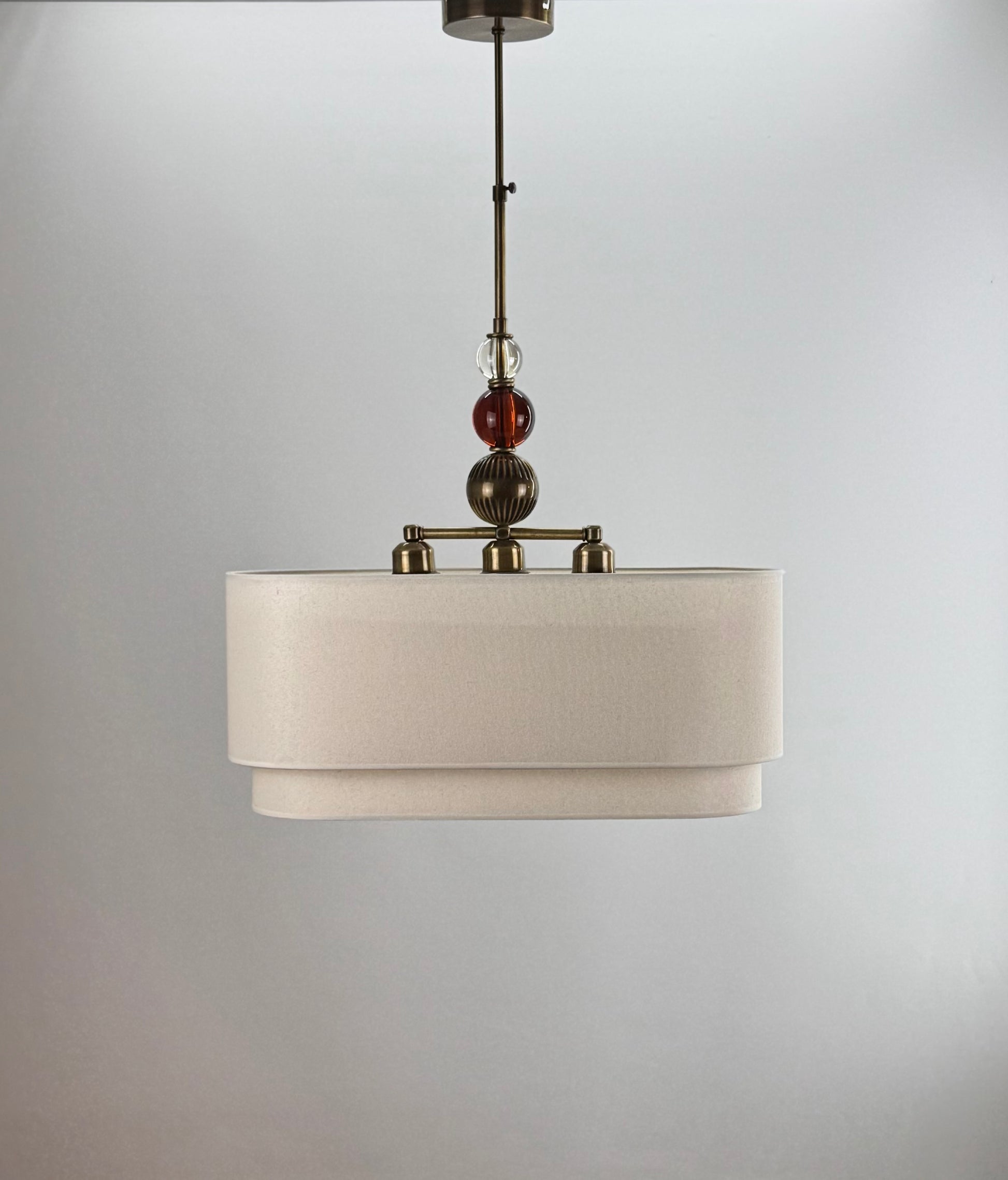 Ottava 2 Camlı Keten Avize