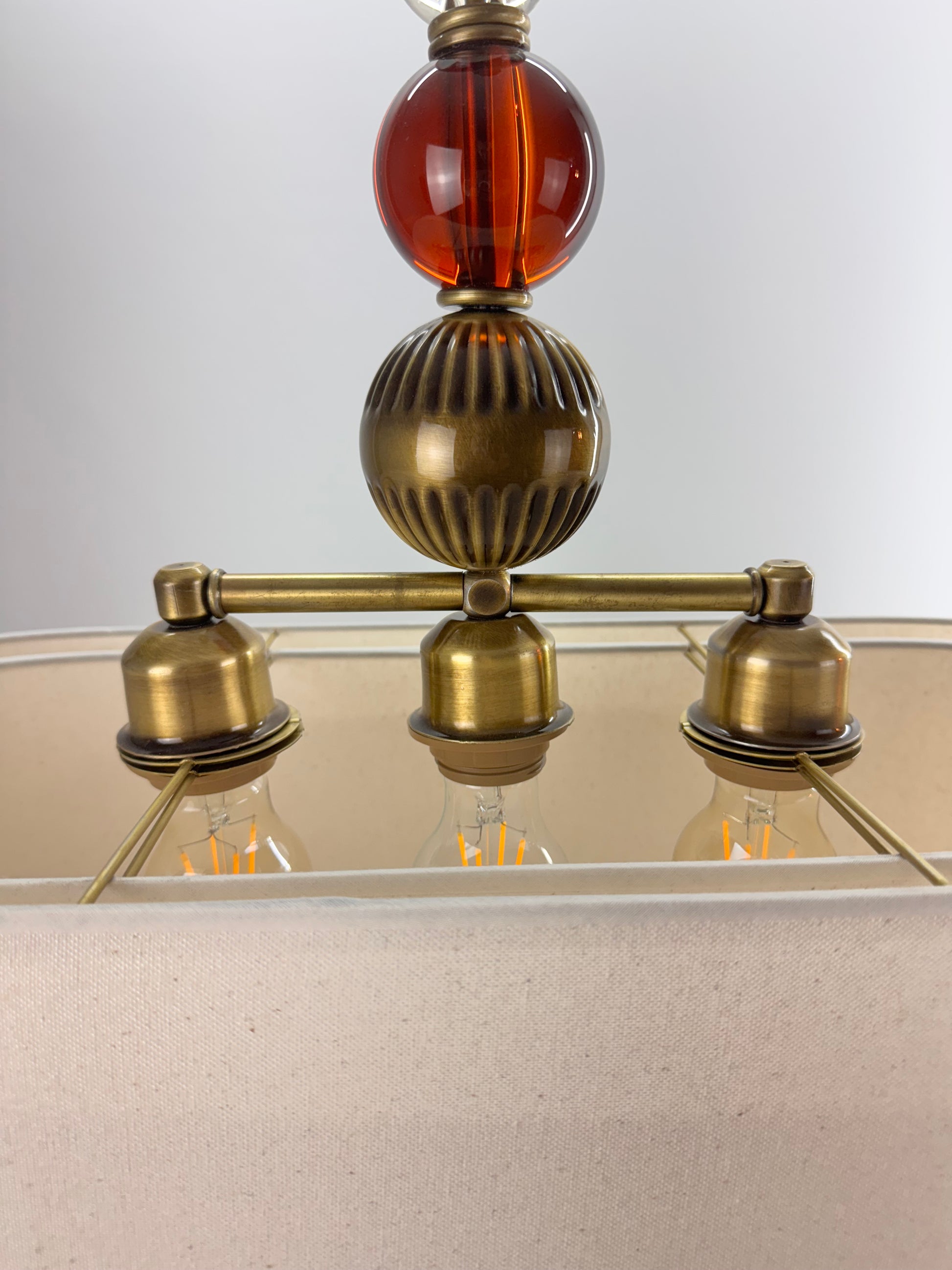 Ottava 2 Camlı Keten Avize