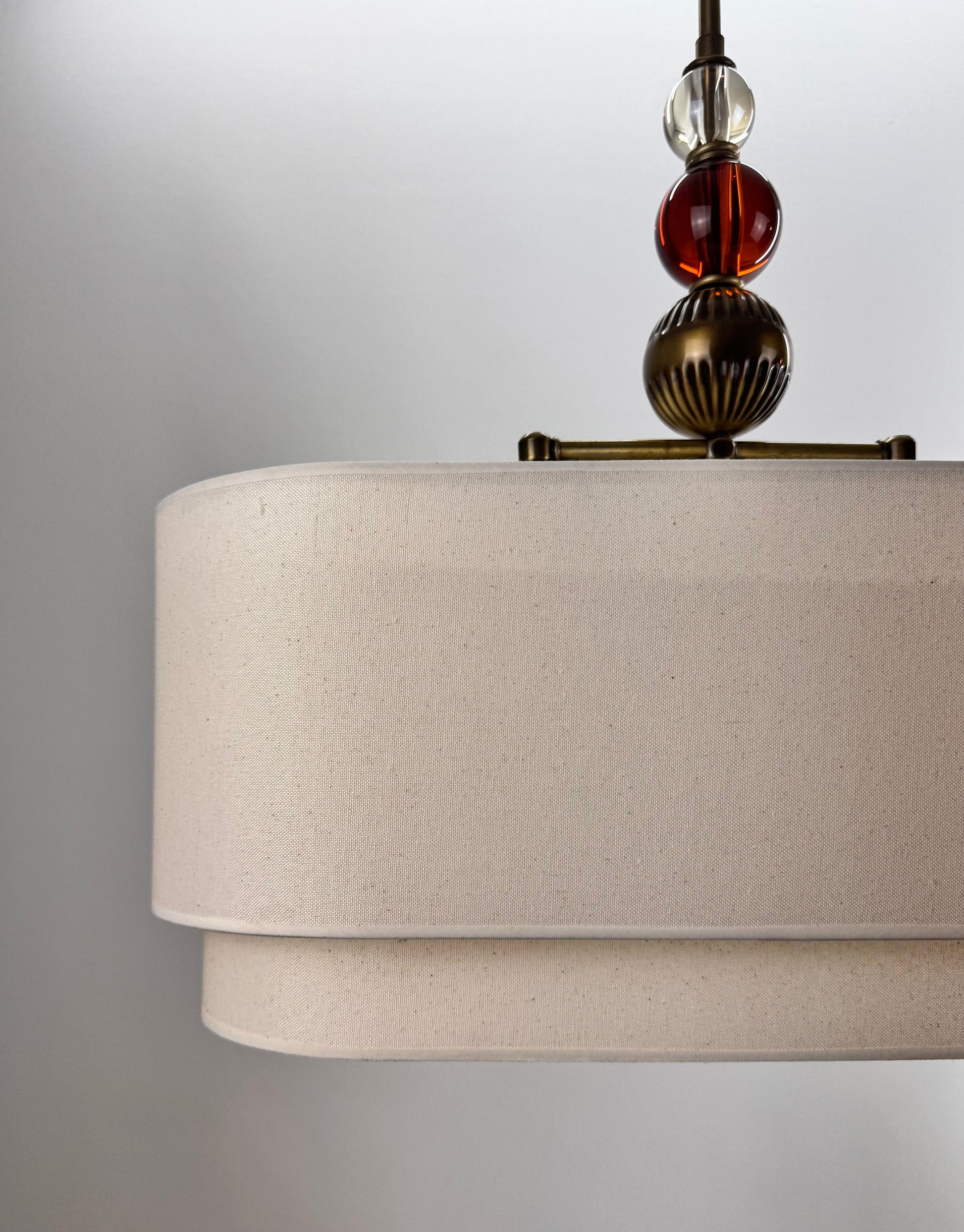 Ottava 2 Camlı Keten Avize