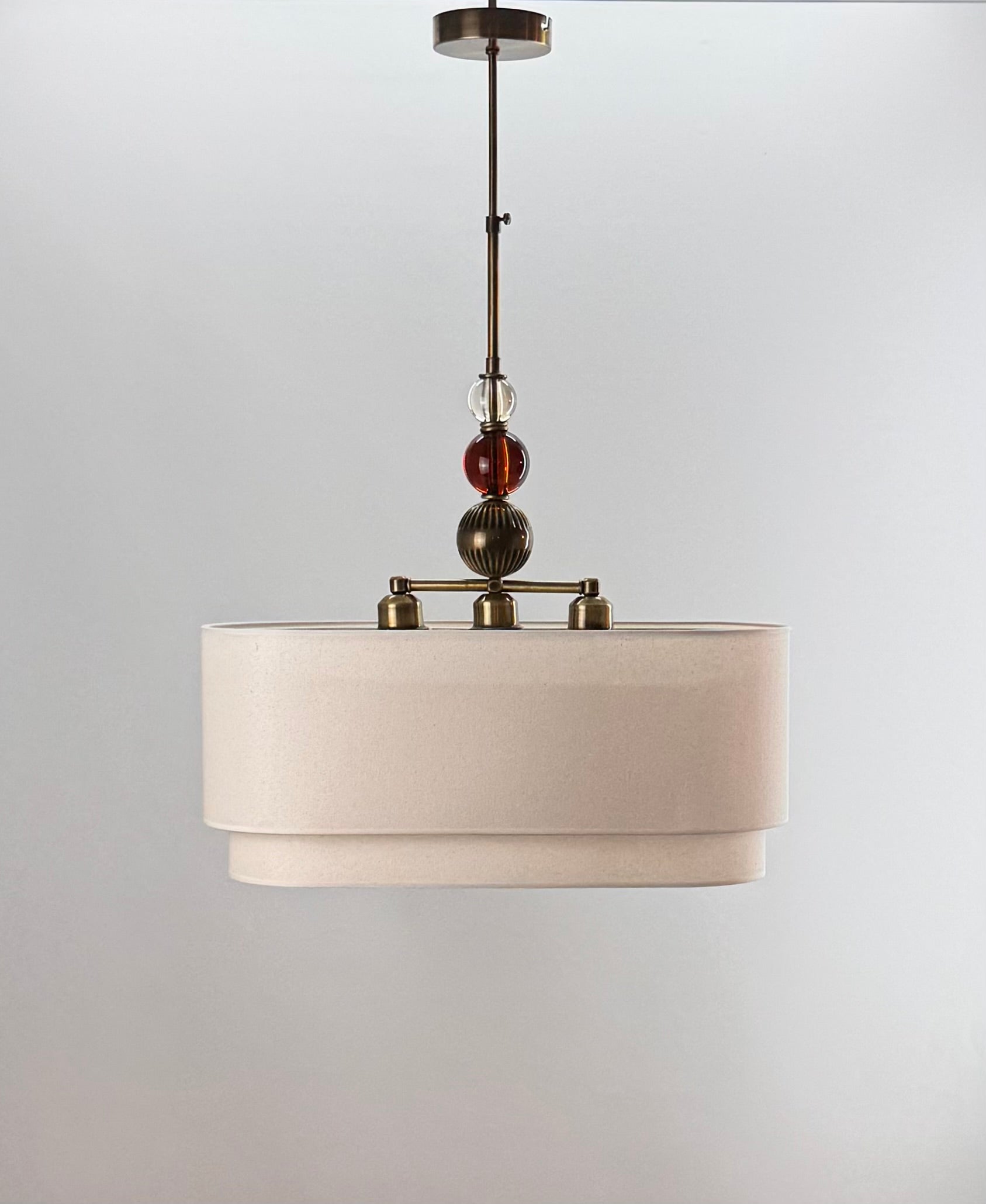 Ottava 2 Camlı Keten Avize