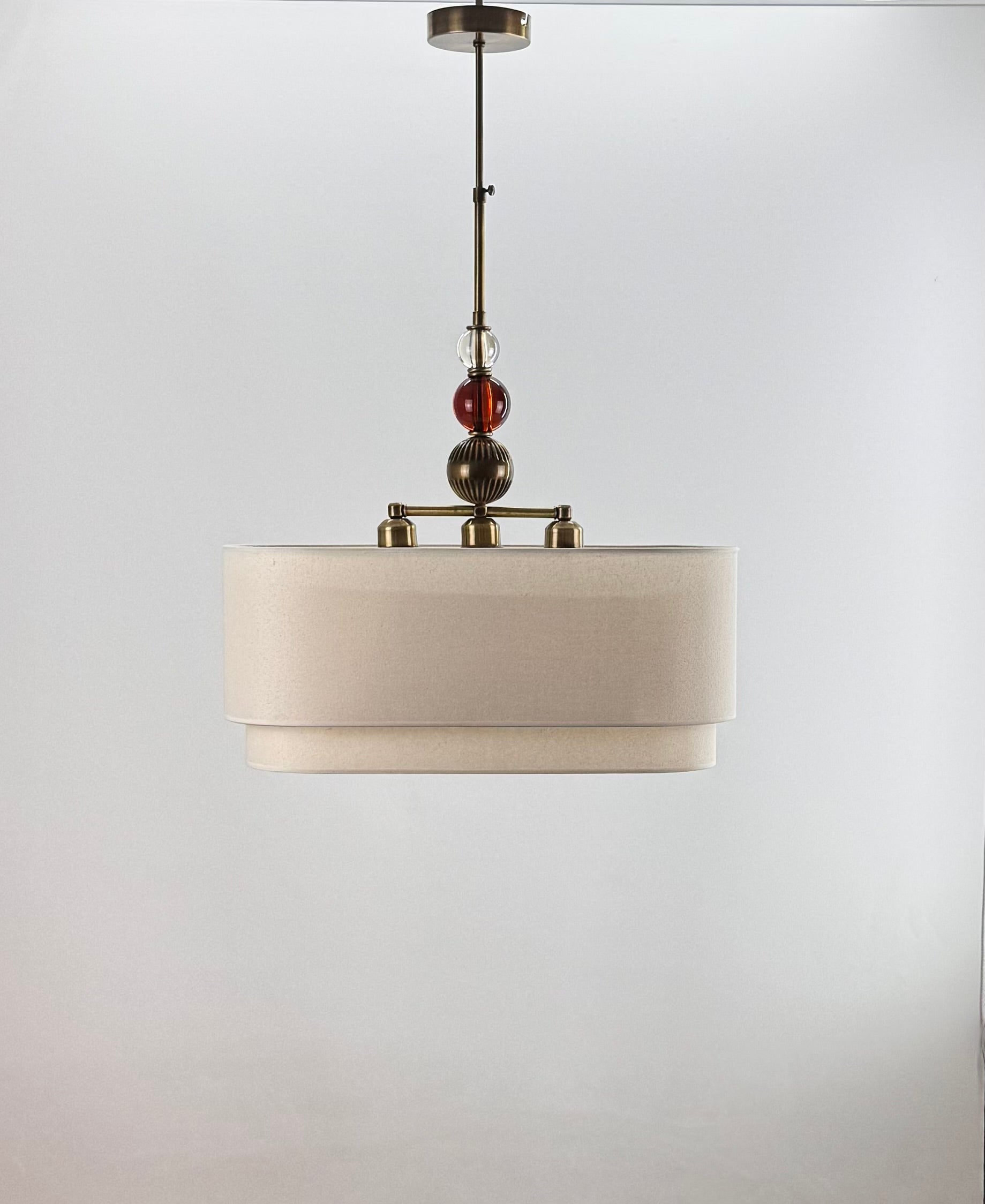 Ottava 2 Camlı Keten Avize