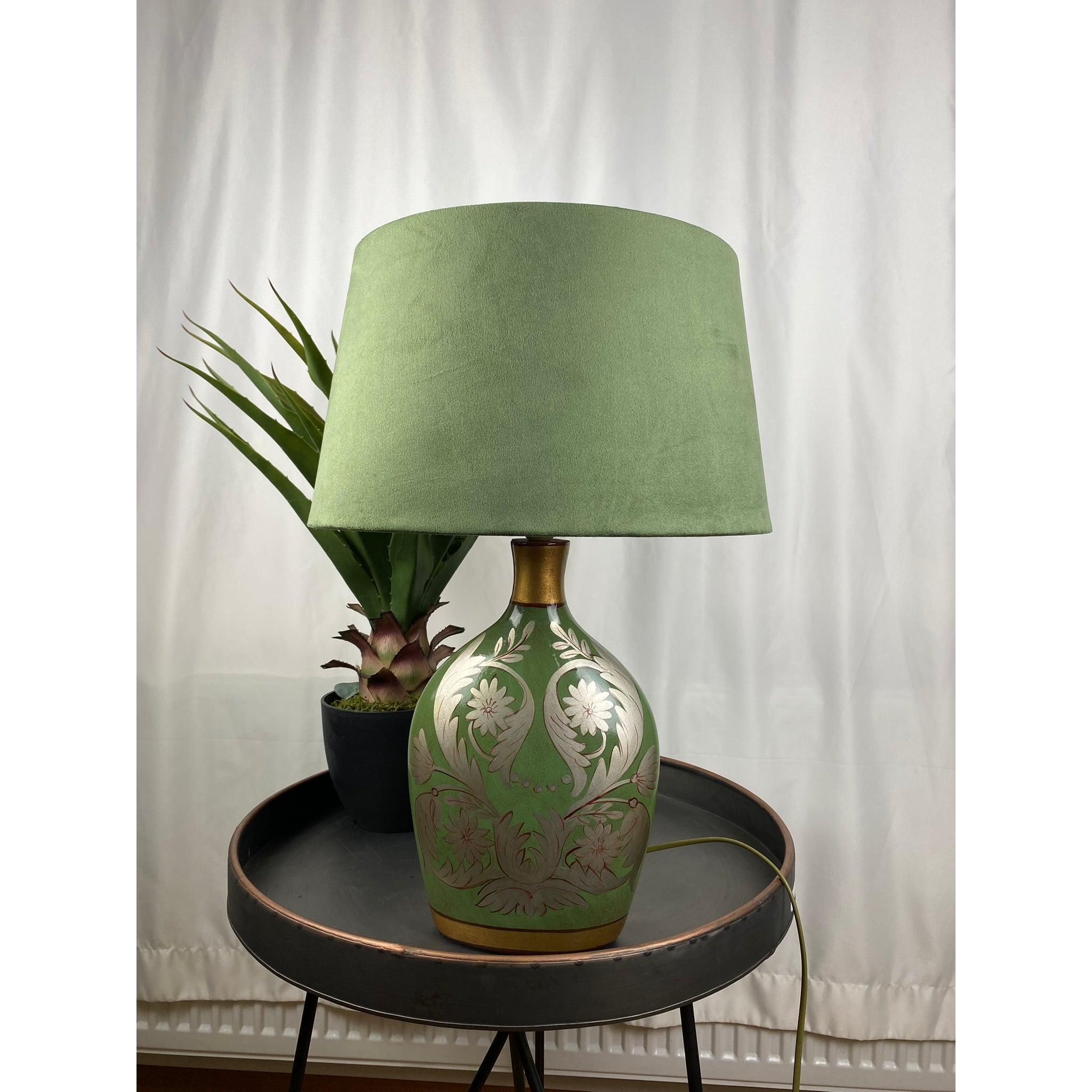 Ottoman İtalyan Kadife Abajur