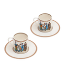 Ottoman Porselen Kahve Fincanı Seti
