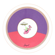 Ottoman Porselen Servis Tabağı — Ø27cm