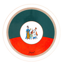 Ottoman Porselen Servis Tabağı — Ø27cm