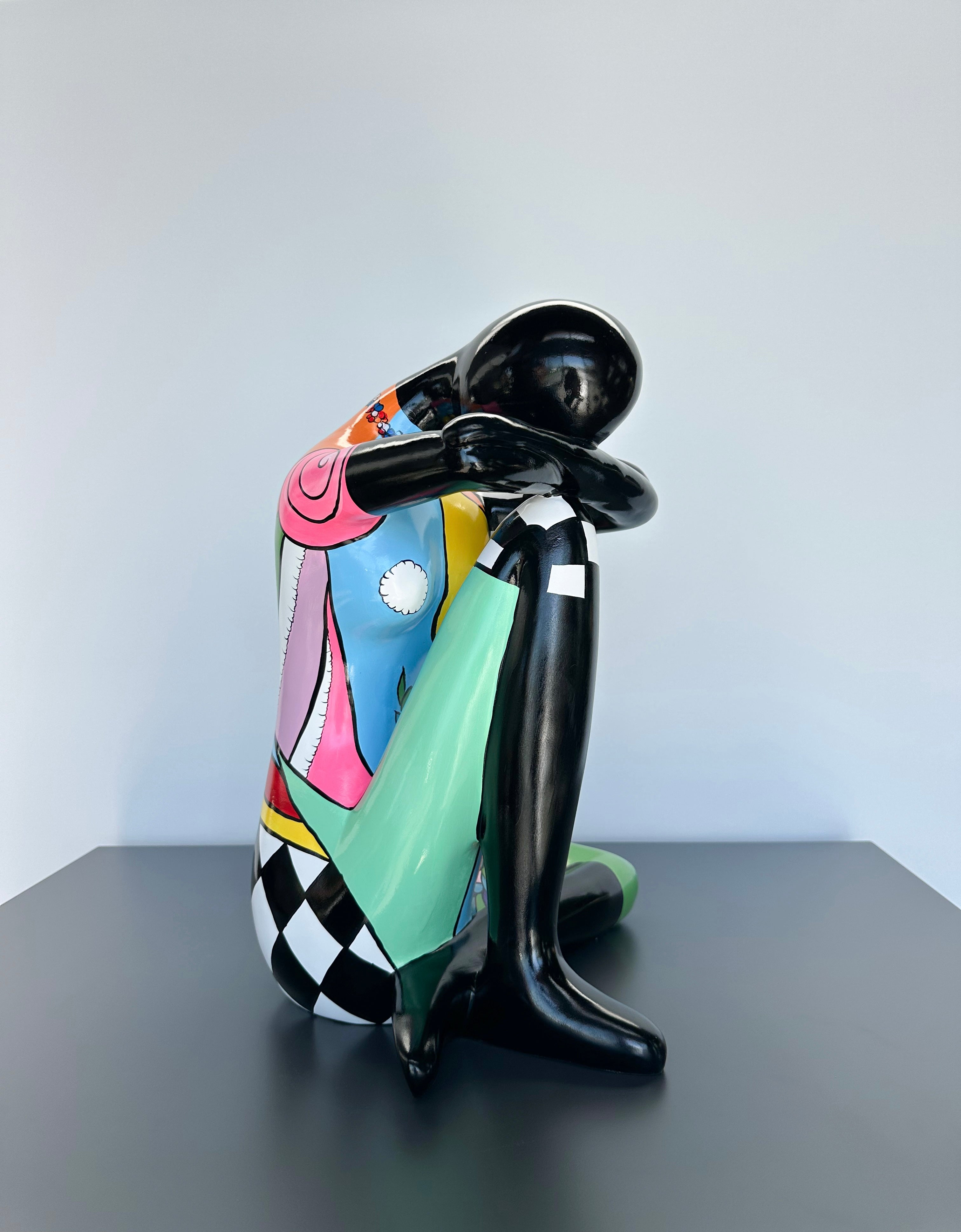 Oturan Kadın Dekoratif Obje