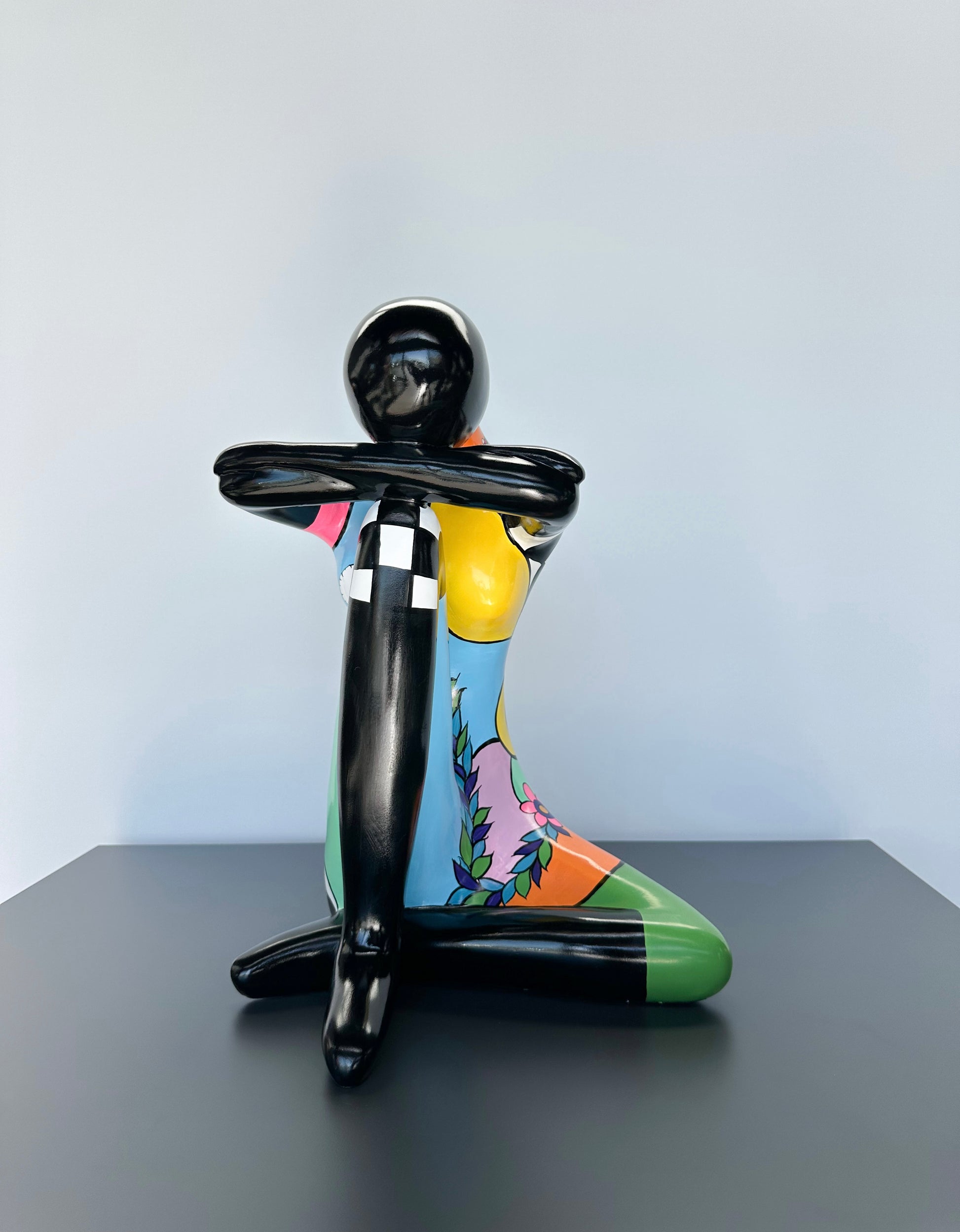 Oturan Kadın Dekoratif Obje