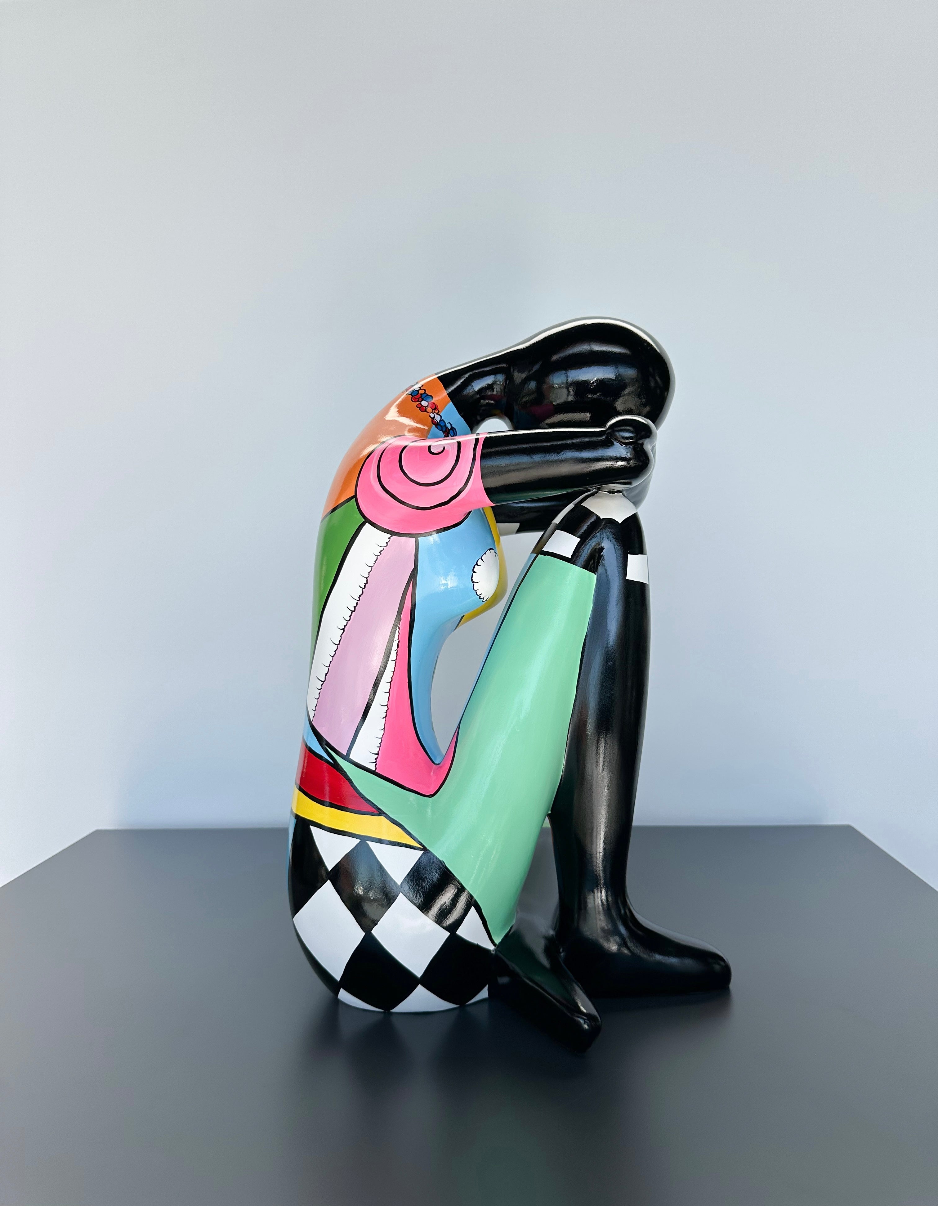 Oturan Kadın Dekoratif Obje