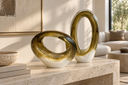 Oval Halka Formunda Dekoratif Cam Obje-Dekoratif Ürün-Garni Design House-NowShopFun