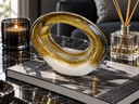 Oval Halka Formunda Dekoratif Cam Obje-Dekoratif Ürün-Garni Design House-NowShopFun