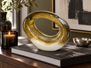 Oval Halka Formunda Dekoratif Cam Obje-Dekoratif Ürün-Garni Design House-NowShopFun