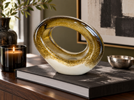 Oval Halka Formunda Dekoratif Cam Obje-Dekoratif Ürün-Garni Design House-NowShopFun