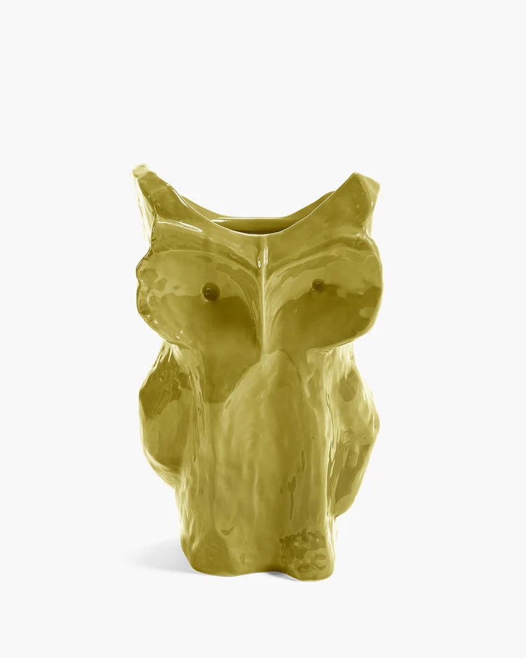 Owl Vase L Yellow By Marni Vazo