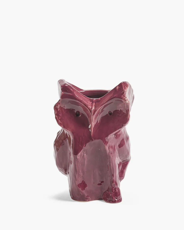 Owl Vase S Aubergine After Midnight By Marni Vazo