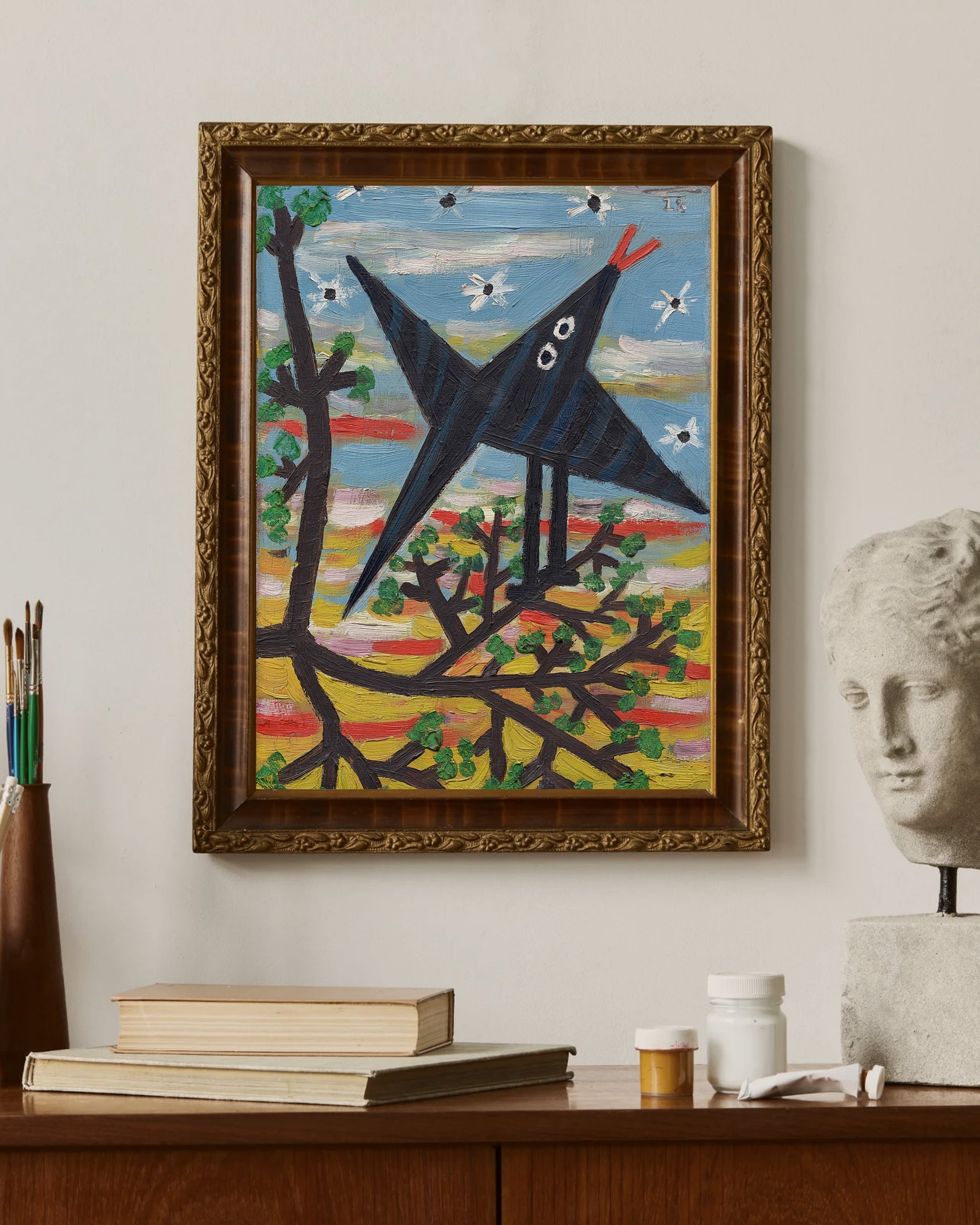 Pablo Picasso - Ağaçtaki Kuş Fine Art Baskı