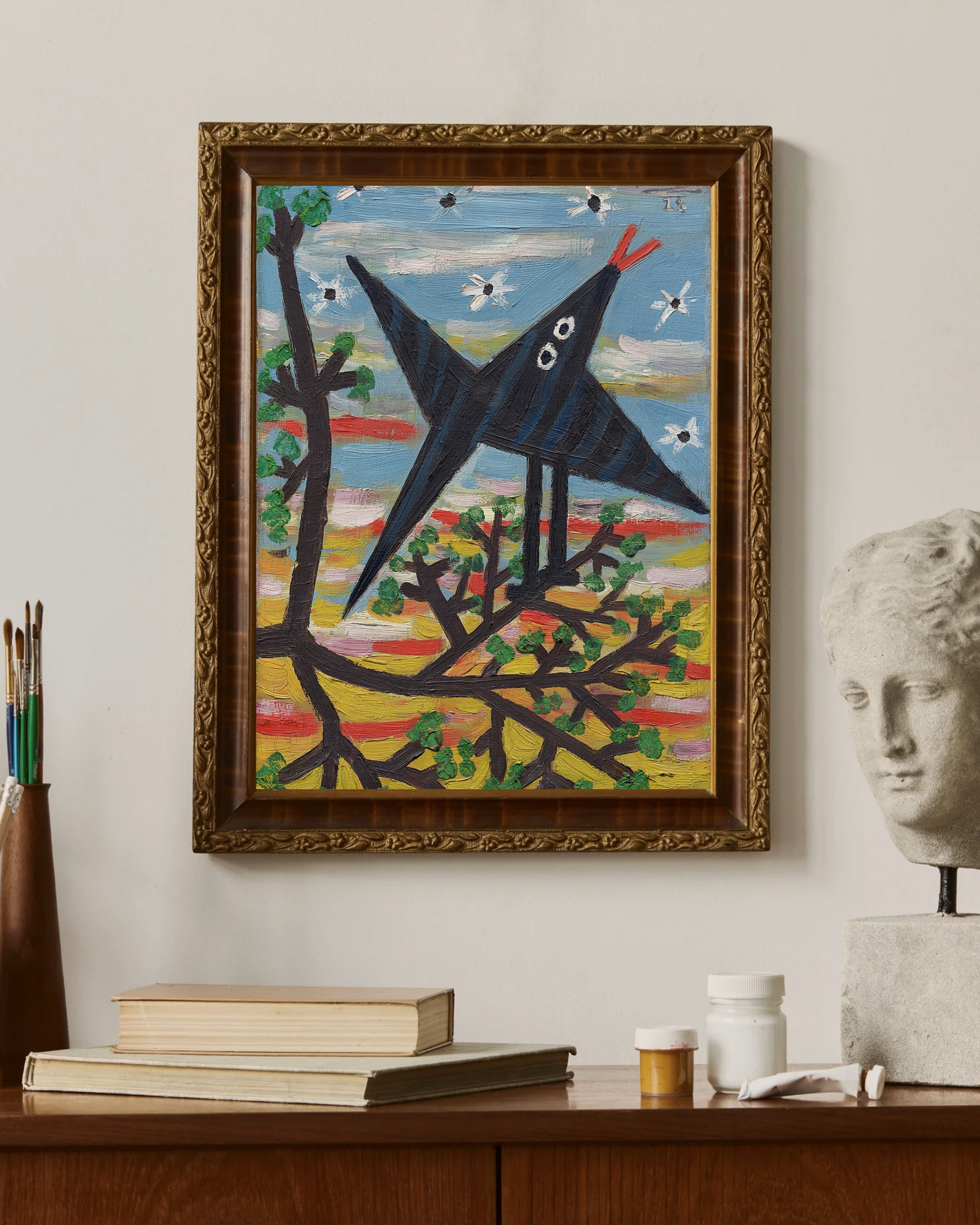 Pablo Picasso - Ağaçtaki Kuş Fine Art Baskı