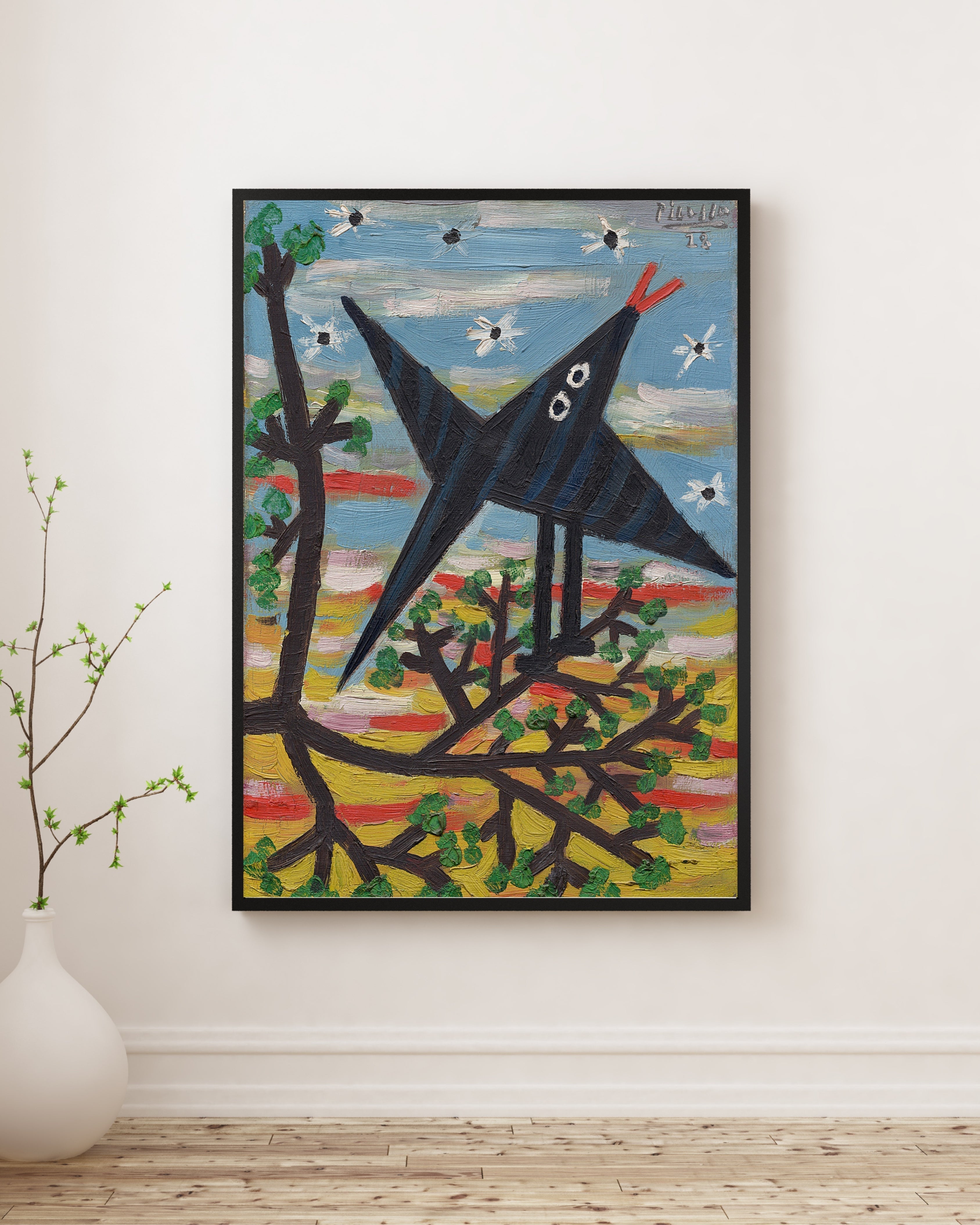Pablo Picasso - Ağaçtaki Kuş Fine Art Baskı