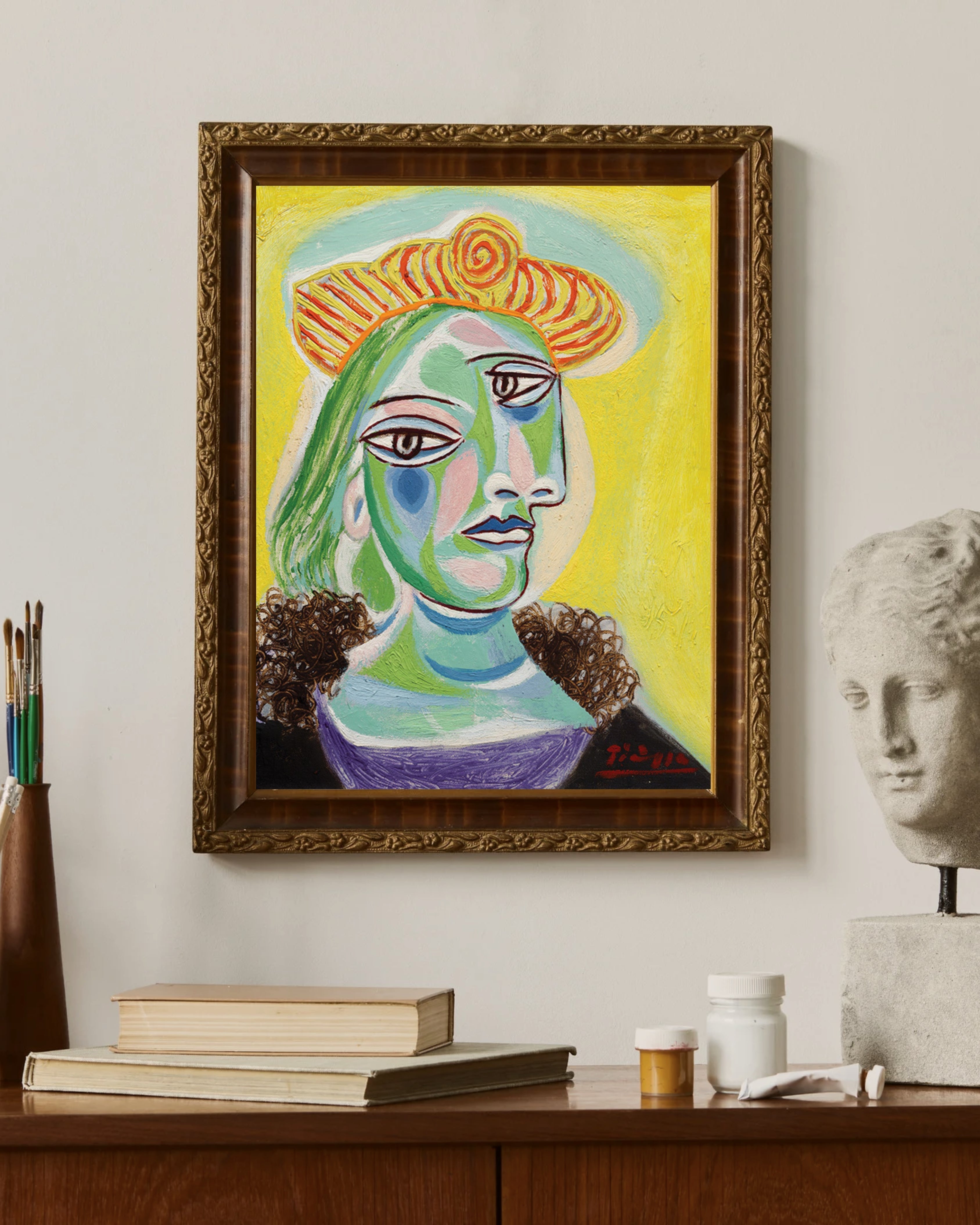 Pablo Picasso - Bir Kadının Büstü Fine Art Baskı