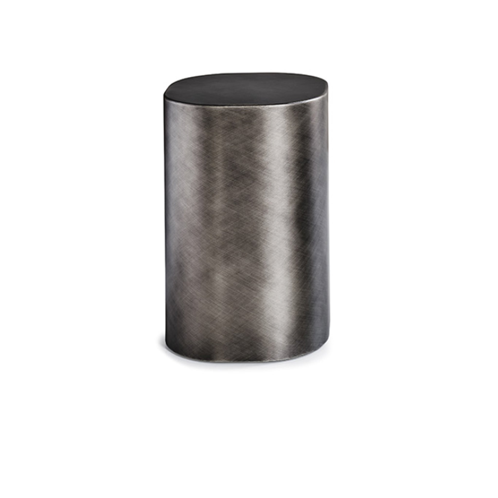 Pancho Fırça Darbeli Gri Asimetrik Çelik Sehpa / Tabure-Sehpa-Cattelan Italia-NowShopFun