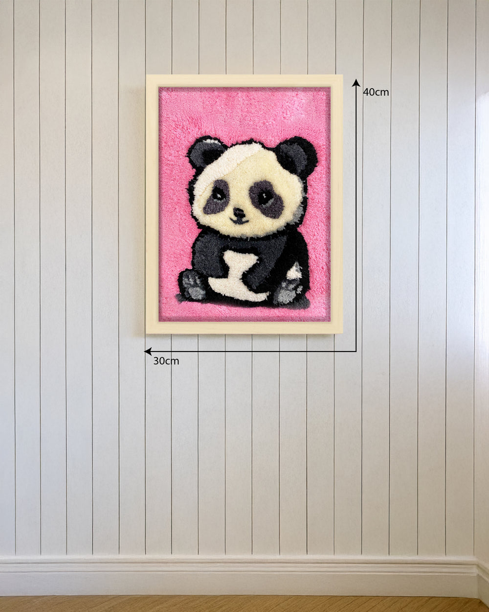 Panda Tufted Artwork Tablo