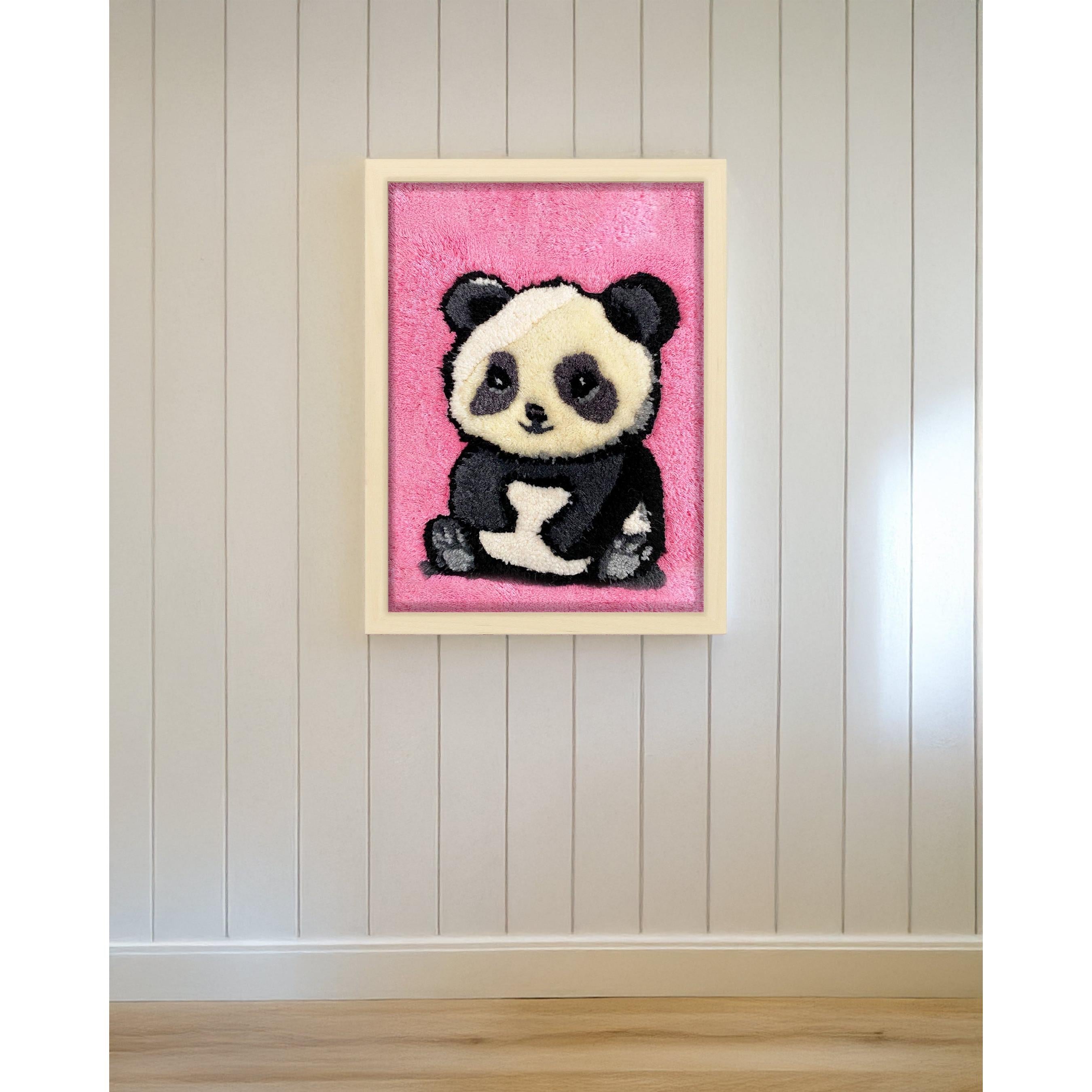Panda Tufted Artwork Tablo