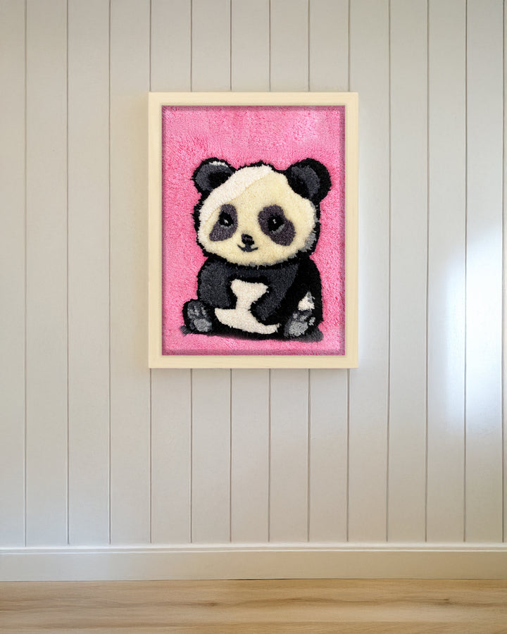 Panda Tufted Artwork Tablo