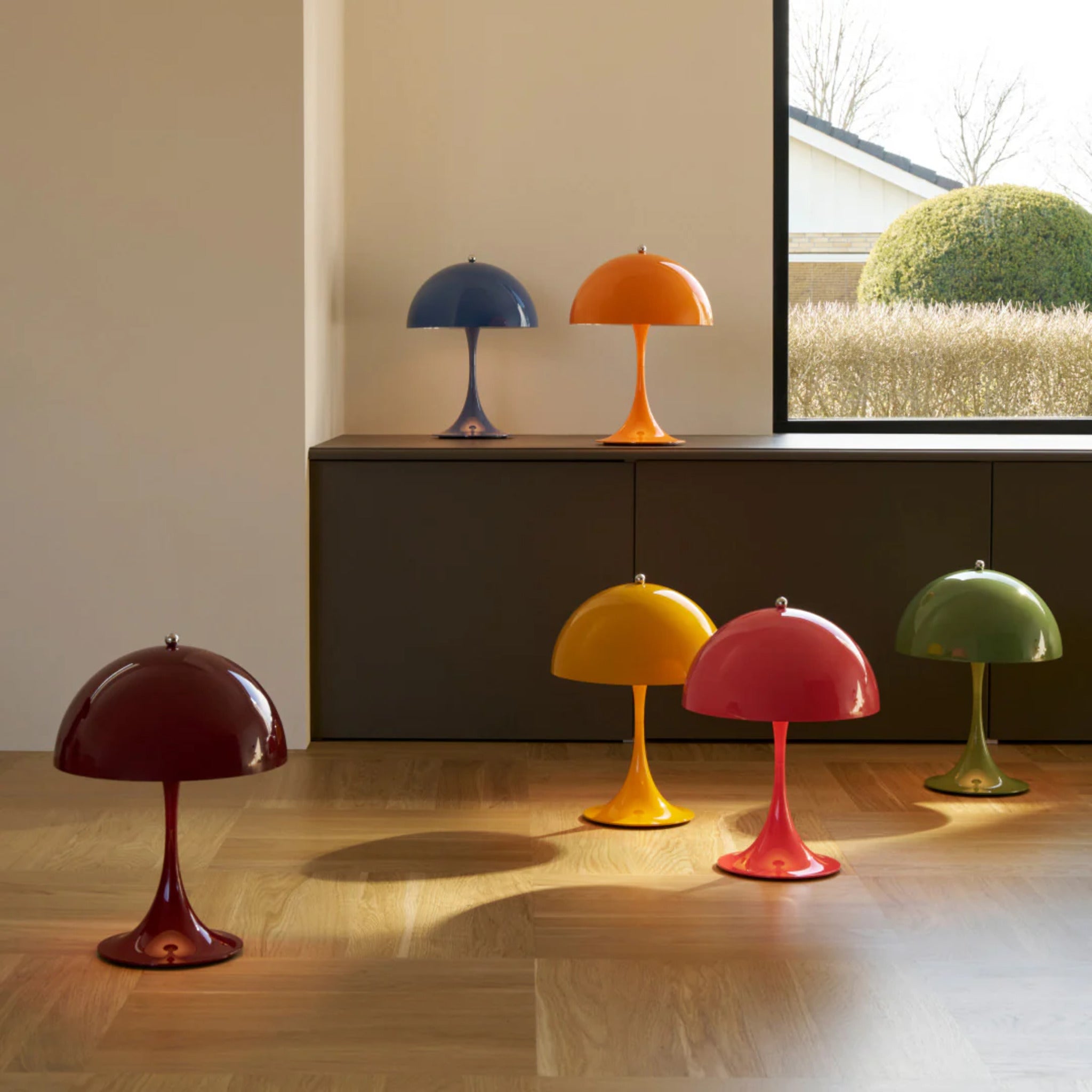 Panthella Şarjlı Masa Lambası-Masa Lambası-Rose Lighting-Somon-NowShopFun