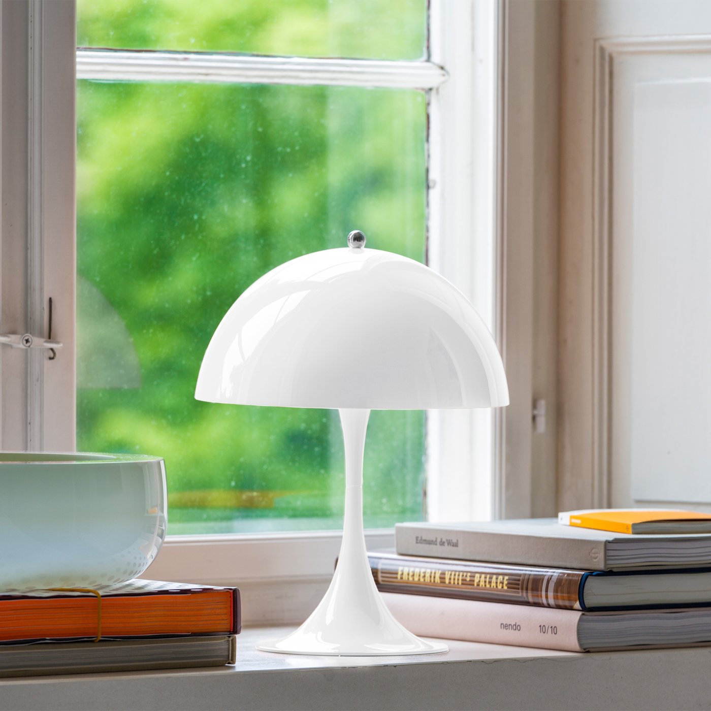 Panthella Şarjlı Masa Lambası-Masa Lambası-Rose Lighting-Beyaz-NowShopFun